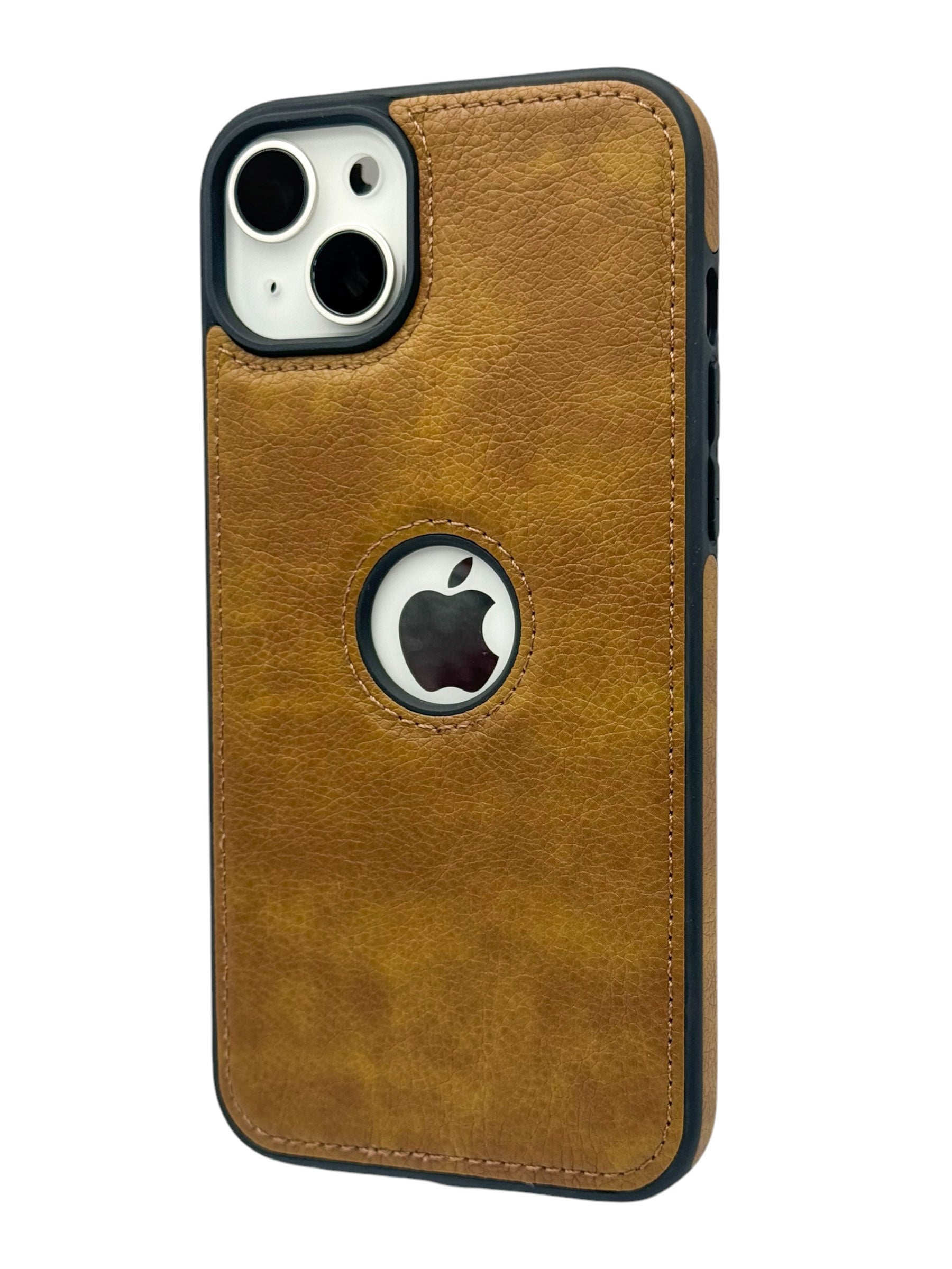 Funda para iPhone 14 PLUS tipo Piel marron