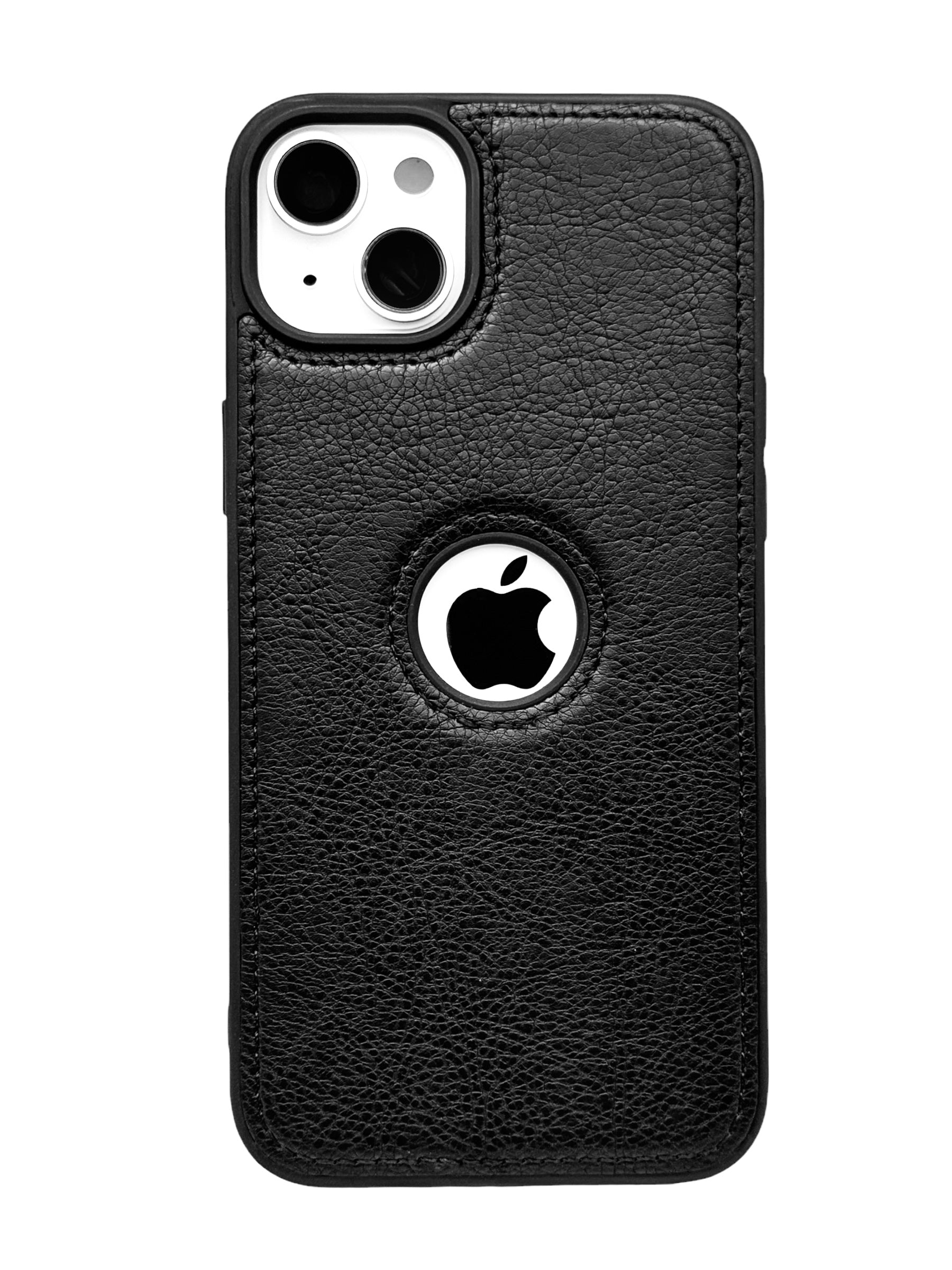 Funda para iPhone 14 Plus tipo Piel Negro