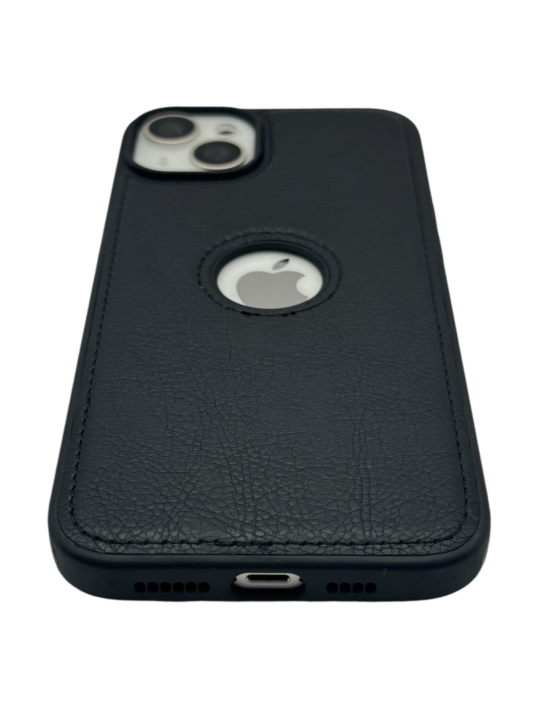 Funda para iPhone 14 normal (6.1) tipo Piel Negro