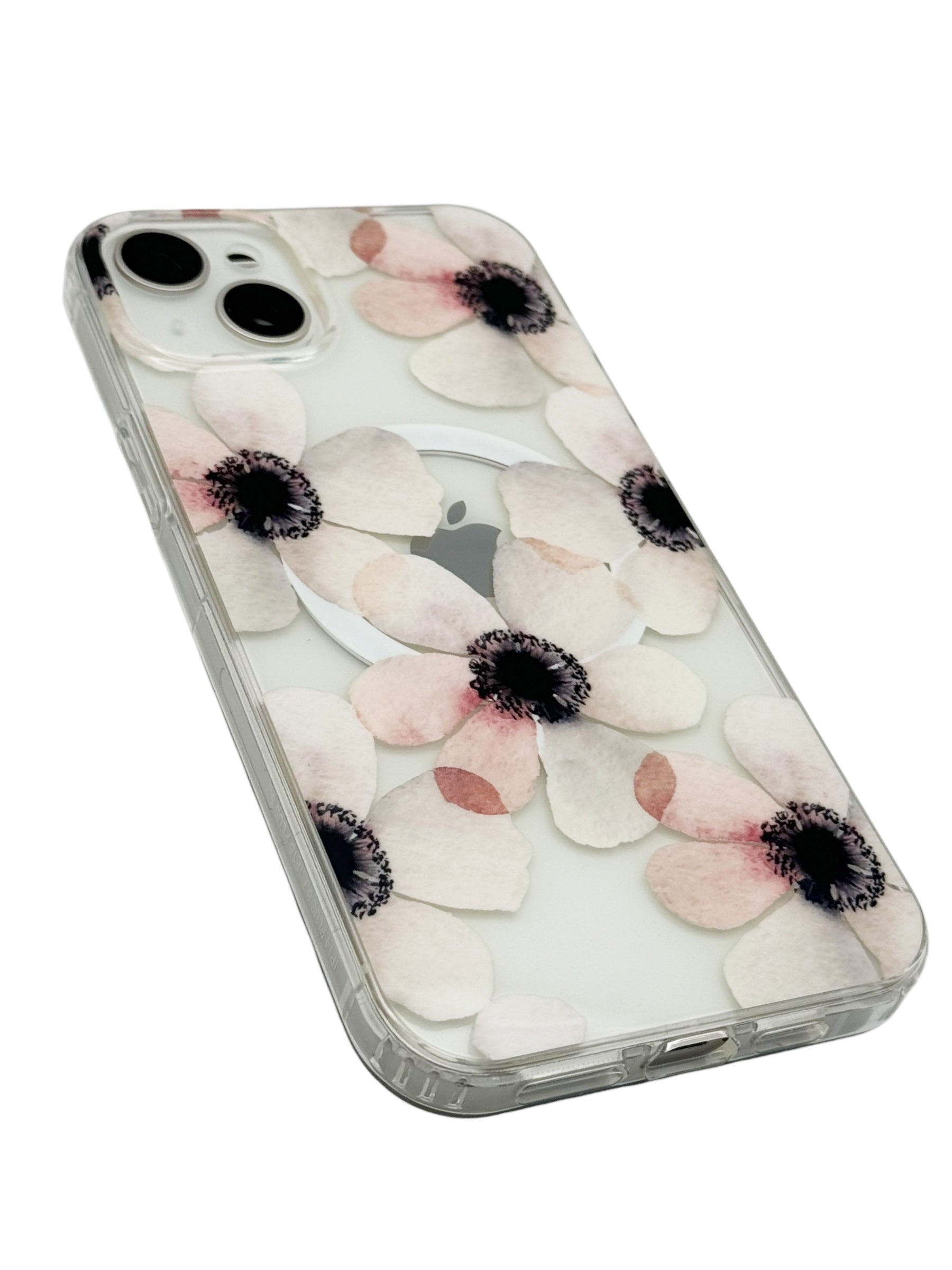 Funda para iPhone 15 normal (6.1) con Magsafe diseño Flores Rosas