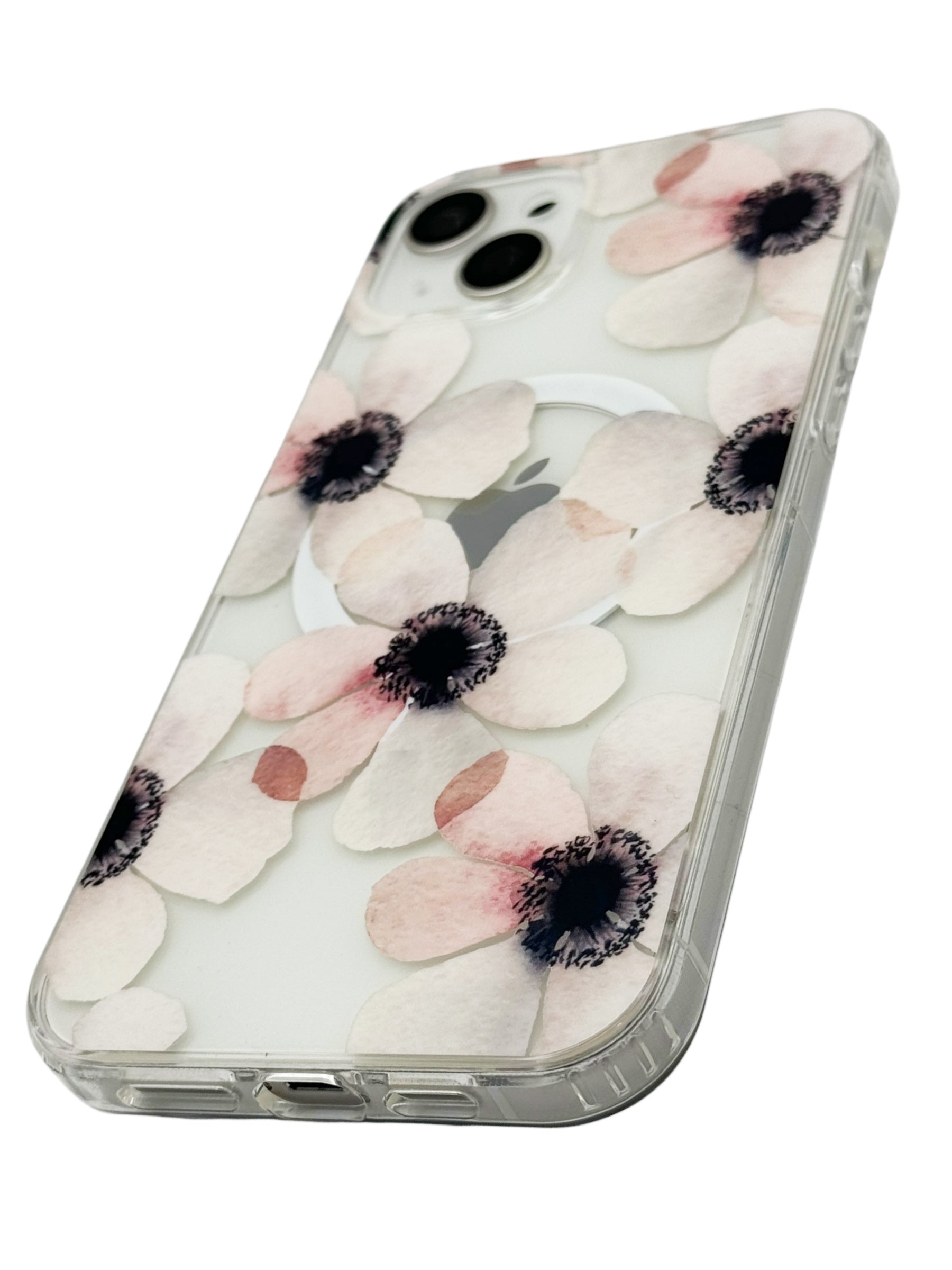 Funda para iPhone 15 normal (6.1) con Magsafe diseño Flores Rosas