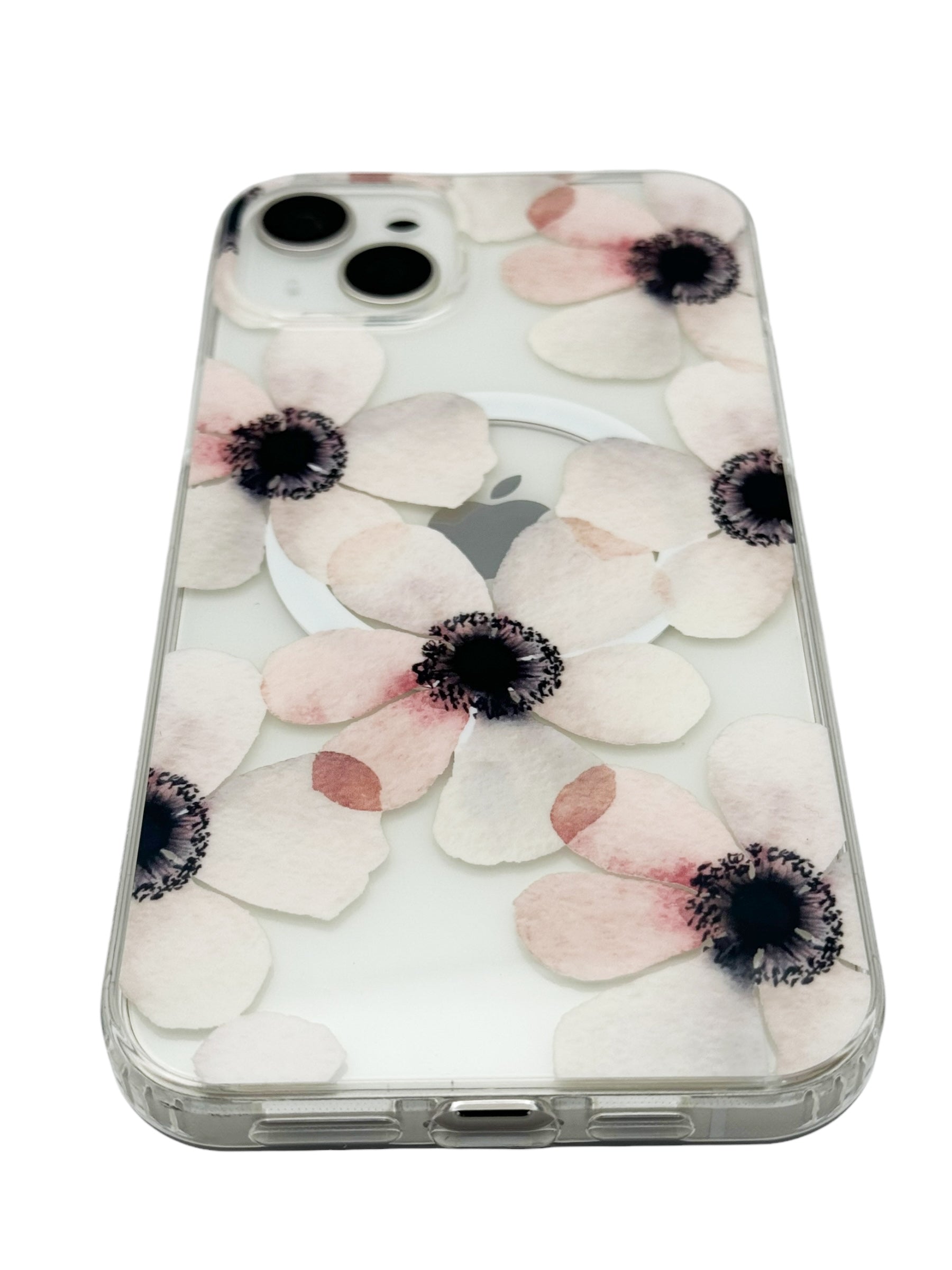 Funda para iPhone 15 normal (6.1) con Magsafe diseño Flores Rosas