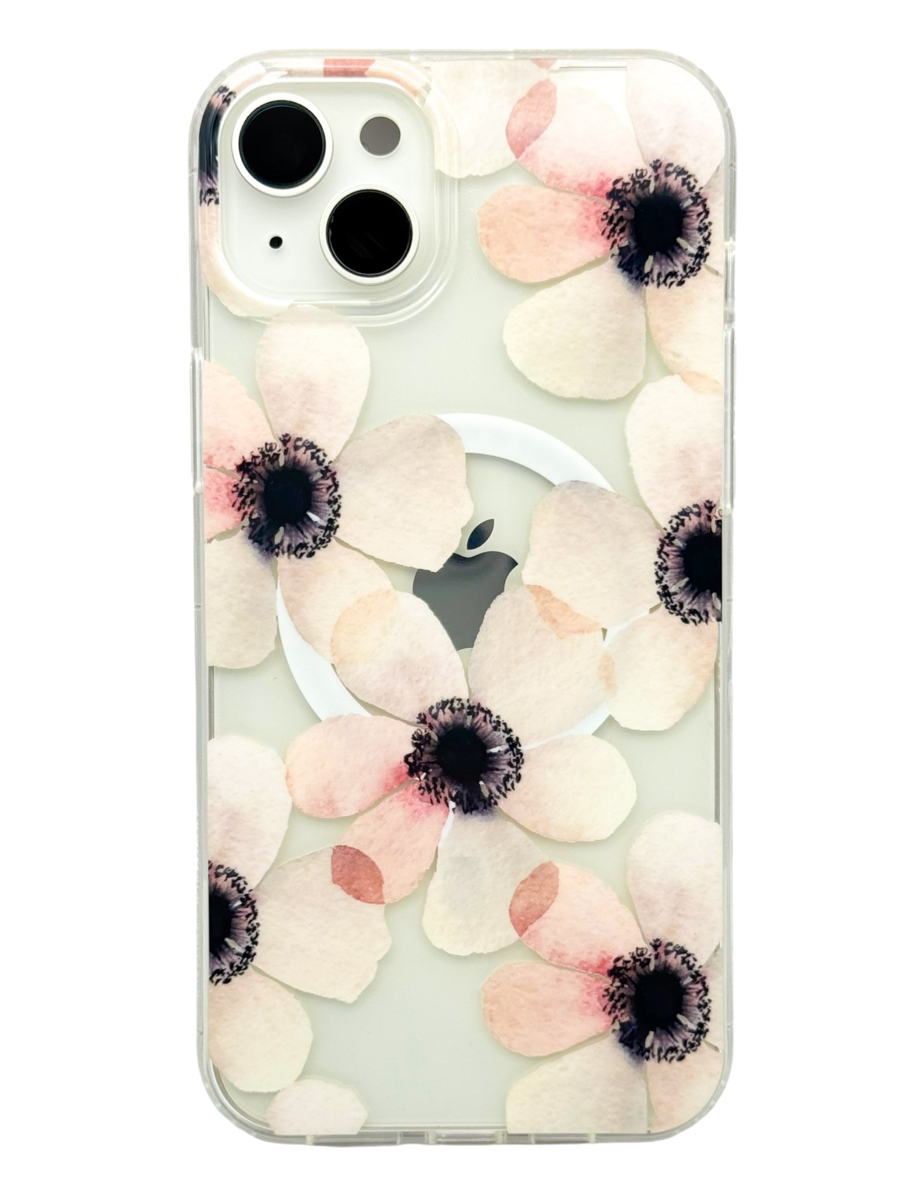 Funda para iPhone 15 normal (6.1) con Magsafe diseño Flores Rosas